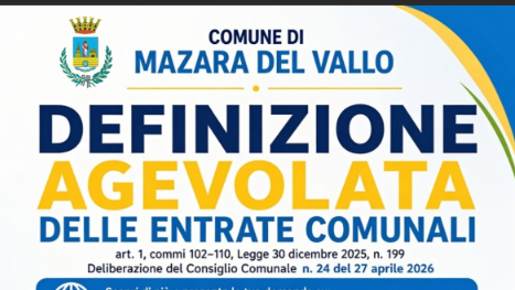 Mazara, ​Definizione Agevolata delle Entrate Comunali: Oggi l'incontro con commercialisti, tributaristi, caf e patronati