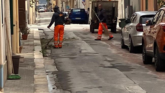 ​Paceco. Interventi di pulizia in via Archimede e nel Giardino della Legalità