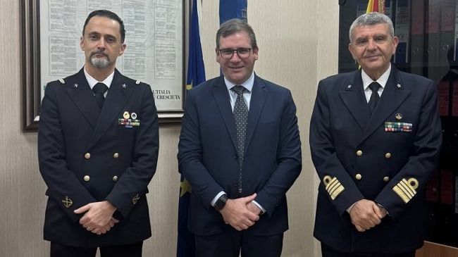 Visita del comandante della capitaneria di Porto di Trapani al Comune di Castellammare del Golfo