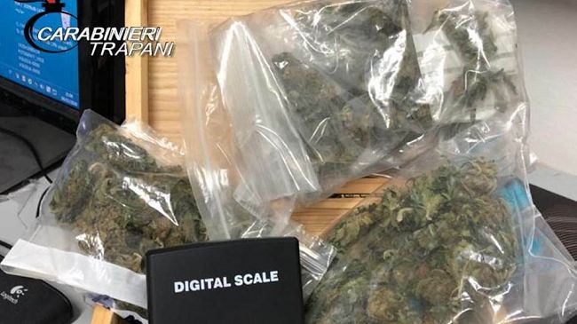 Marsala, beneficiario di RC arrestato per spaccio di droga