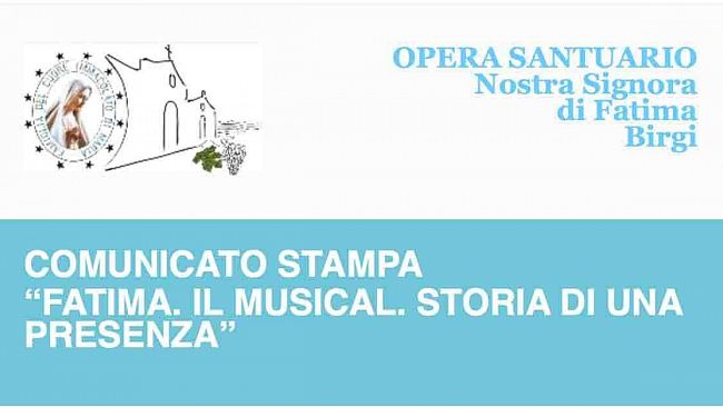 Marsala, “Fatima. Il musical. Storia di una presenza” il nuovo musical su Fatima