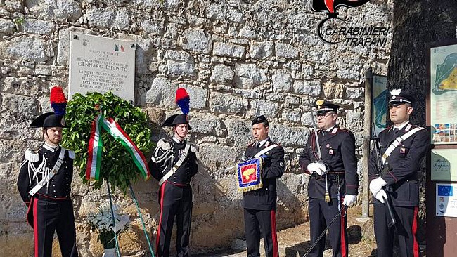 Erice: Celebrato il 26esimo anniversario della morte del Carabiniere Gennaro Esposito