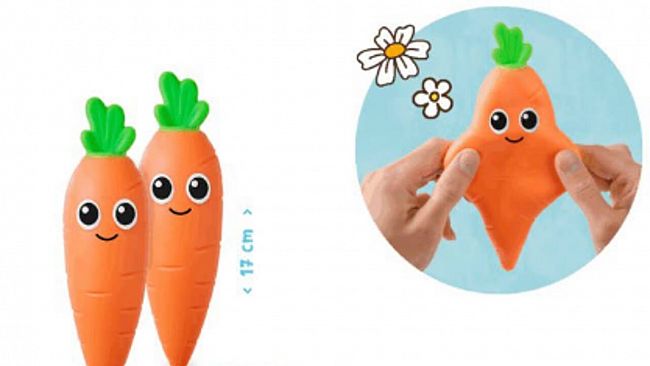 Carota giocattolo potenzialmente pericolosa, allarme del ministero 