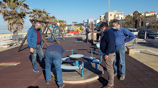 Mazara, sistemato e messo in sicurezza parco giochi del lungomare