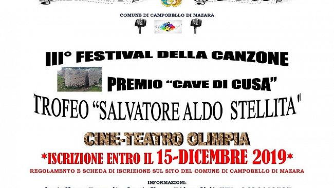 Prorogati i termini per l’iscrizione al “festival Aldo Stellita” e al “premio nazionale di poesia Tre fontane – Cave di Cusa”