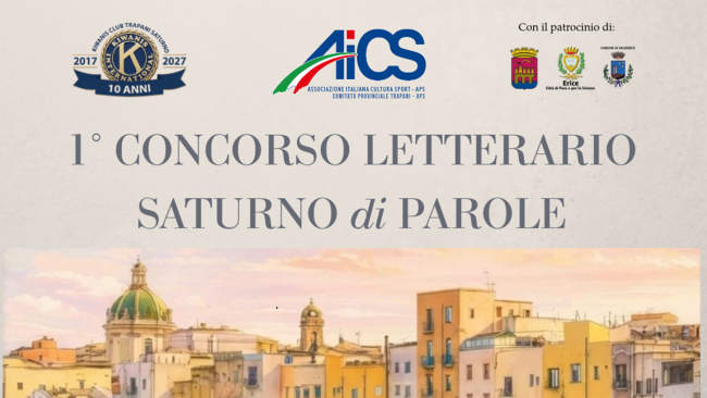Nasce il concorso letterario “Saturno di Parole – La parola ai giovani di Trapani”