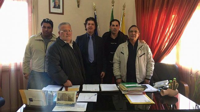 Il sindaco Castiglione riceve la visita di una delegazione del Movimento sociale Fiamma Tricolore di Campobello di Mazara