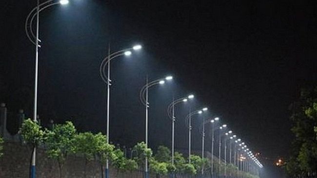 Nuova illuminazione con fari a Led nelle vie del centro di Campobello