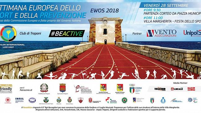 Trapani, studenti, autorità e gruppi sportivi insieme per la “Settimana Europea per lo Sport e la Prevenzione”