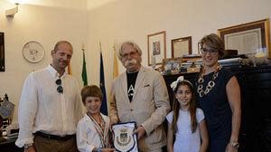 Il giovanissimo atleta Daniele Giardina incontra il Sindaco Cristaldi al Palazzo di Città