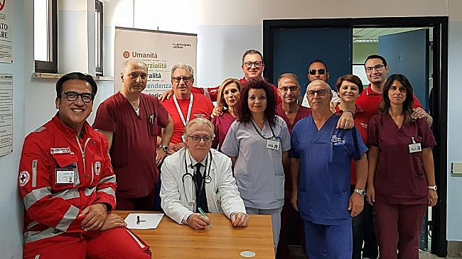 I volontari della Croce Rossa da ieri presenti nel Pronto Soccorso di Castelvetrano
