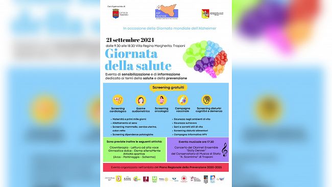 L'Asp di Trapani aderisce alla Giornata Mondiale dell'Alzehimer prevista per sabato 21 settembre 