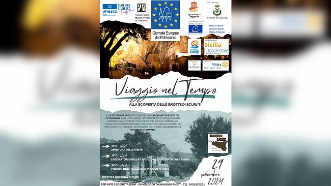 Giornate Europee del Patrimonio, il Club Unesco di Trapani organizza una giornata alla scoperta delle Grotte di Scurati