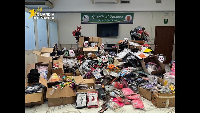 ​Sequestrati 2 milioni di giocattoli non sicuri e articoli irregolari nel Palermitano