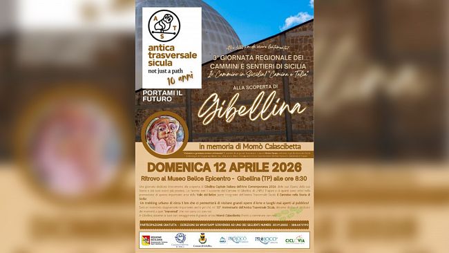 Il 12 aprile trekking urbano a Gibellina con l’Antica Trasversale Sicula