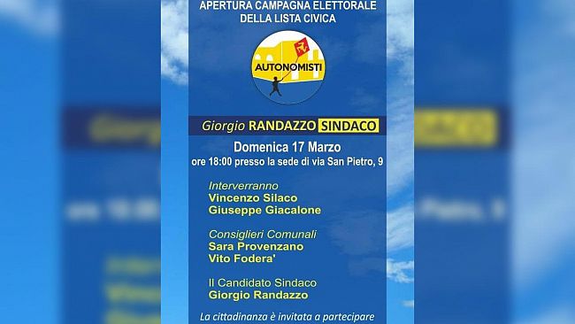 Amministrative_Mazara, il gruppo Autonomisti apre la campagna elettorale.
