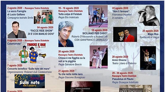 Al via oggi “Disiu di Cultura”, il calendario degli eventi  al  Teatro Franco Franchi-Ciccio Ingrassia Triscina di Selinunte