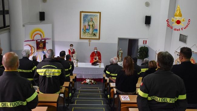 Celebrata la festività di Santa Barbara, patrona dei Vigili del Fuoco