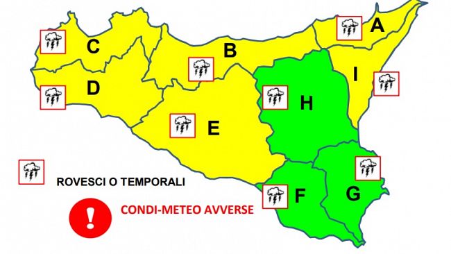 Allerta gialla: domani burrasche e possibili mareggiate
