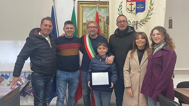 Motociclismo, a Trappeto targa riconoscimento per il giovanissimo Filippo Genna