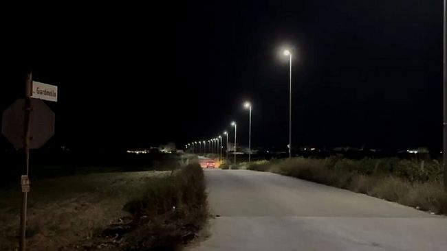 Petrosino, completati i lavori di illuminazione fotovoltaica in vie storicamente al buio