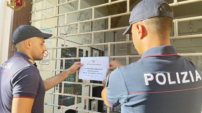 Marsala, emesso dal Questore di Trapani provvedimento ai sensi dell’art. 100 T.U.L.P.S.