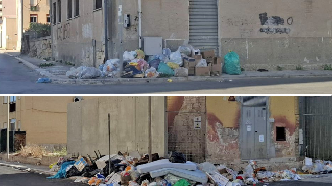 ​Erice, cumuli di rifiuti e degrado nel quartiere San Giuliano