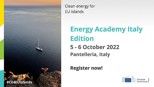 Pantelleria, parte domani il workshop del Clean Energy for Eu Islands