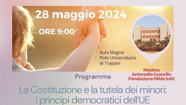A Trapani un convegno su Costituzione e tutela dei minori
