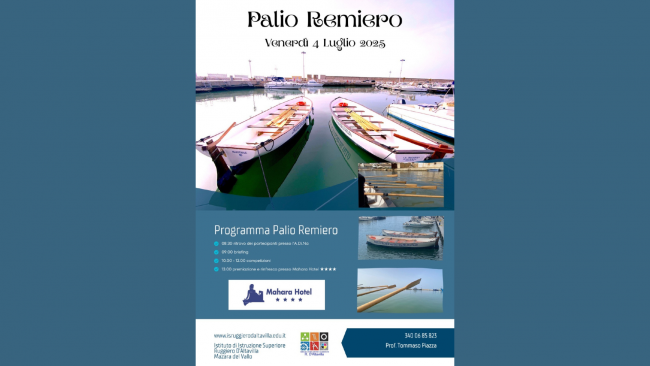​Mazara, I.S. “R. D'Altavilla” presenta il primo Palio Remiero scolastico