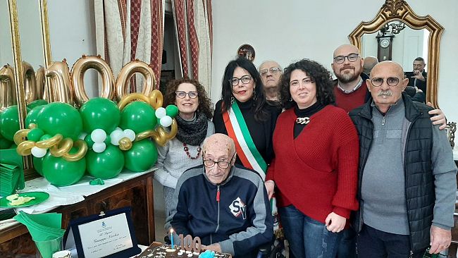 Compie 100 anni Giuseppe Nicolosi 