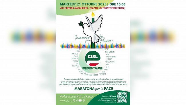 Trapani, martedì 21 ottobre sit in della Cisl 