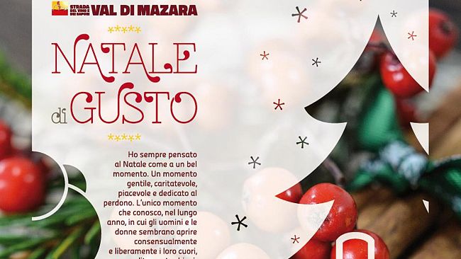 “Natale di Gusto”, evento Strade del Vino e dei Sapori Val di Mazara