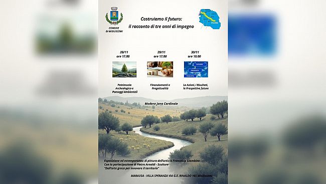 “Costruiamo il futuro”: tre giorni di incontri, visioni e risultati a Misiliscemi
