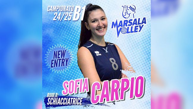 Marsala Volley: arriva la schiacciatrice Sofia Carpio