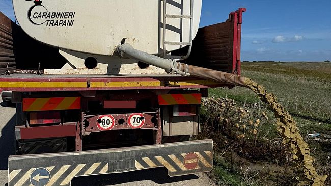 Marsala, deunciato 48enne per aver sversato illegalmente 5000 litri di acque reflue in un terreno