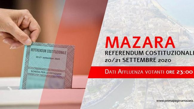 Mazara, Referendum: affluenza ore 23