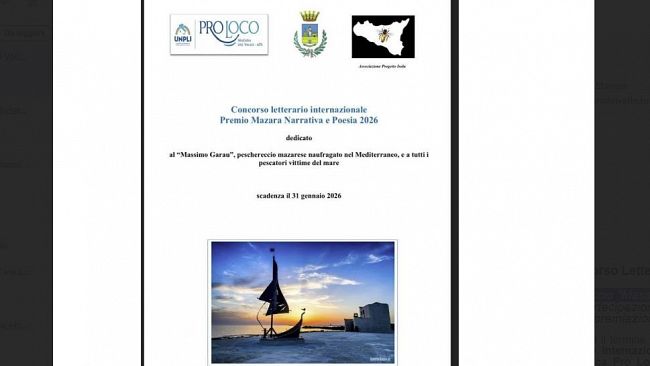 V Edizione del Concorso Letterario Internazionale Premio Mazara Narrativa e Poesia 2026