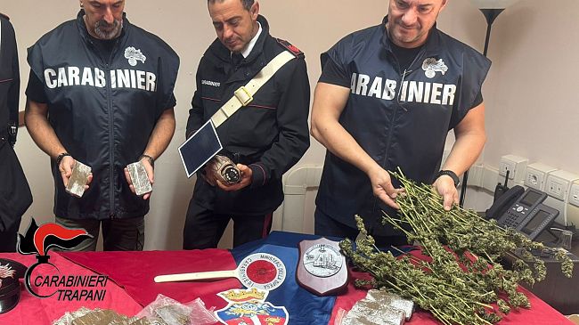 Mazara, arrestati due fratelli per produzione e detenzione ai fini di spaccio di sostanze stupefacenti