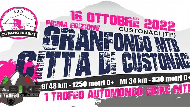 Domenica la prima edizione della Granfondo Città di Custonaci 