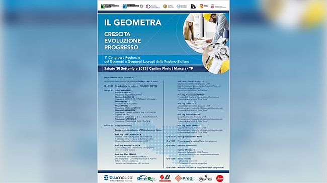 A Marsala il 1° Congresso dei Geometri e Geometri Laureati della Regione Siciliana