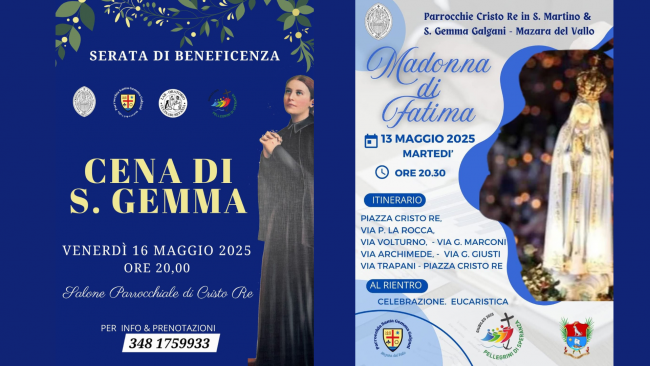 Mazara, proseguono i festeggiamenti in onore di Santa Gemma 2025