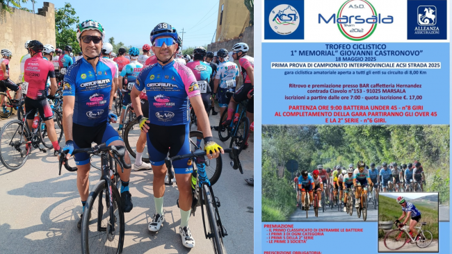 Galfano e Artale della Ciclosport Mazara presenti al 1° Memorial 