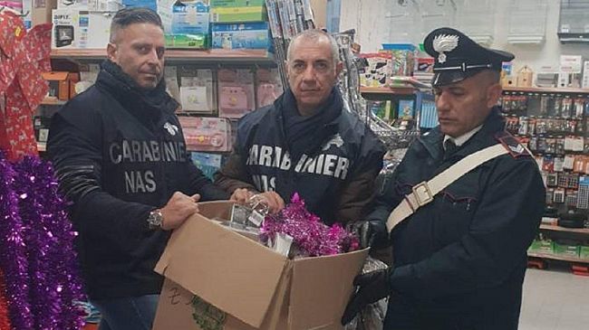 Operazione Capodanno sicuro oltre 1400 articoli pericolosi sequestrati dai Carabinieri