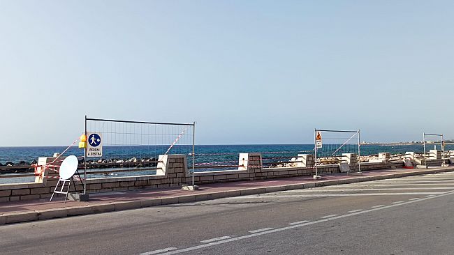 ​A Trapani al via i lavori tra strade, marciapiedi e muretti del lungomare