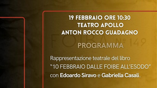 Giorno del ricordo: il 19 febbraio Castellammare del Golfo commemora le vittime delle foibe
