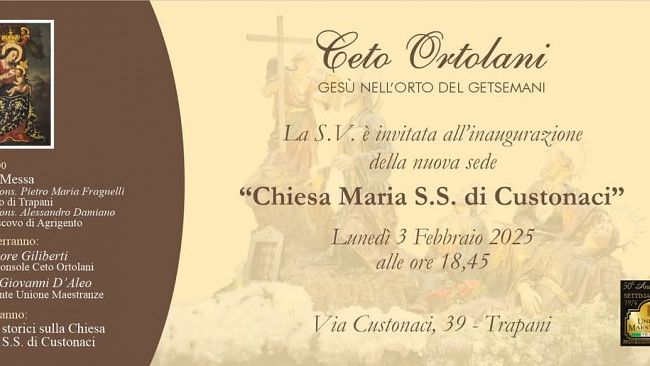 Trapani, l'Unione Maestranze inaugura la nuova sede