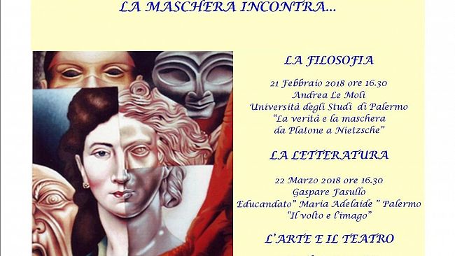 Parte oggi il ciclo di incontri al Classico Pantaleo ” La Maschera incontra…”