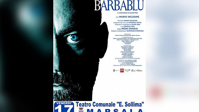 Stagione teatrale Marsala. Il 17 gennaio Mario Incudine in scena al “Sollima” con lo spettacolo Barbablù