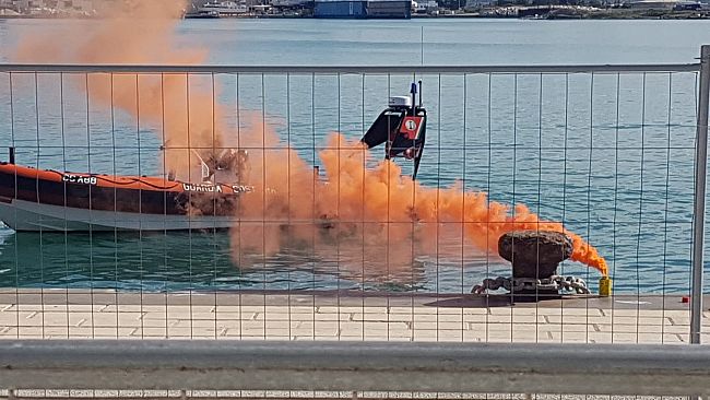 Esercitazione di security ed antincendio nel porto di Trapani